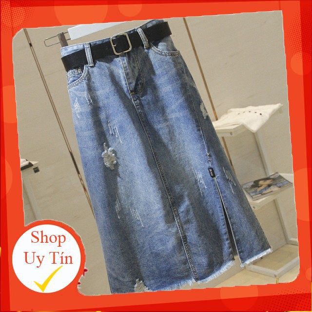 Hàng nhập khẩu Chân Váy Denim Dáng Chữ A Kiểu Hàn Quốc Thiết Kế Đơn Giản Cho Nữ Liên hệ mua hàng 084.209.1989