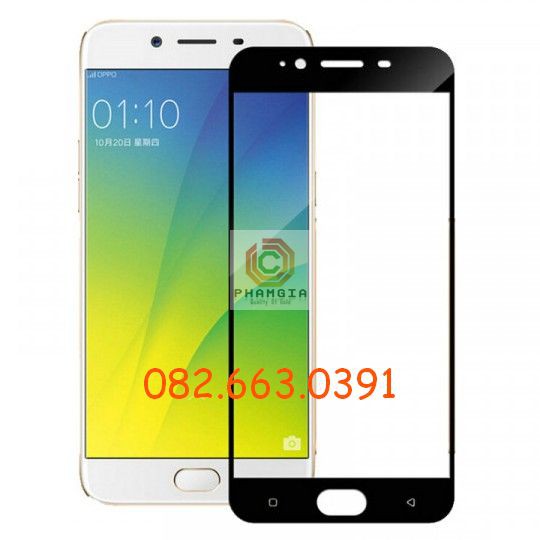 Kính cường lực Oppo A57  full màn hình 9H bền chuẩn