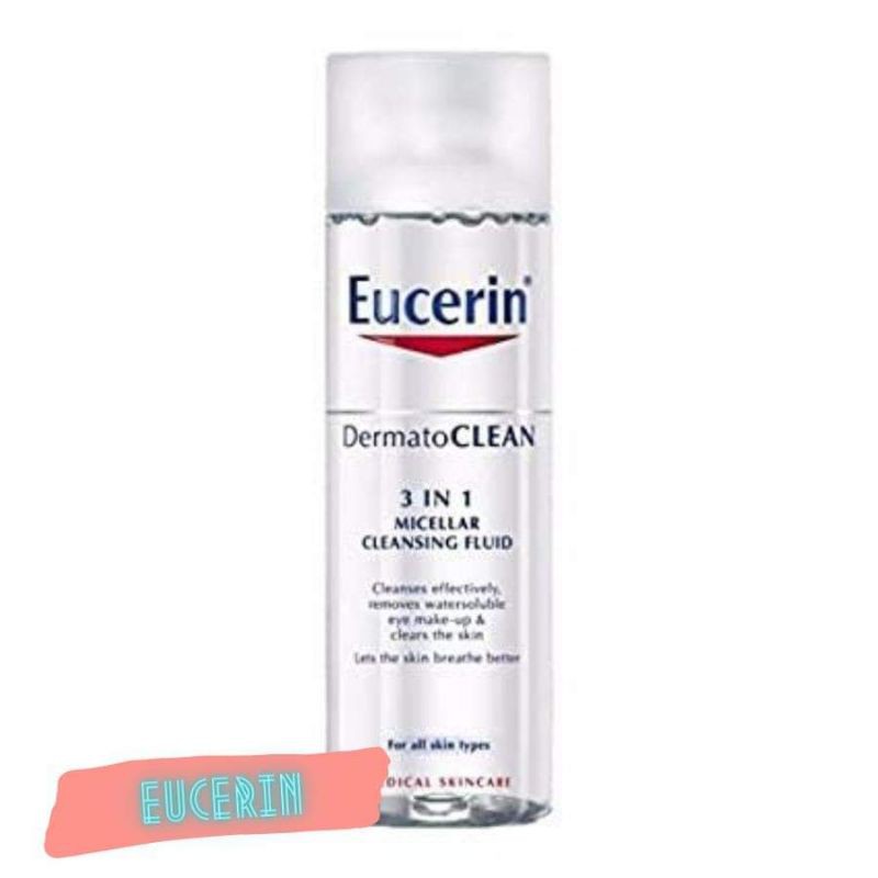 Nước Tẩy Trang 3 Trong 1 Eucerin DermatoClean Micellar Cleansing Fluid da nhạy cảm