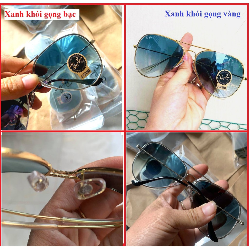 ❌FULLBOX HÃNG❌Mắt kính mát Nam Nữ KÍNH RÂM 3026  tròng kính thuỷ tinh kiểu phi công cao cấp gọng kim loại HOT TREND | BigBuy360 - bigbuy360.vn