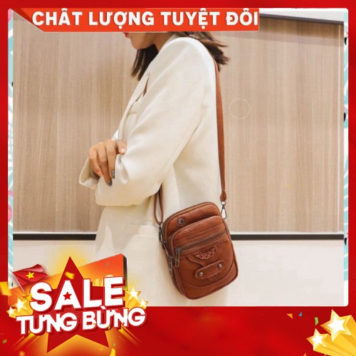 Túi đeo chéo da mềm đựng điện thoại phong cách Hàn Quốc siêu hot | BigBuy360 - bigbuy360.vn