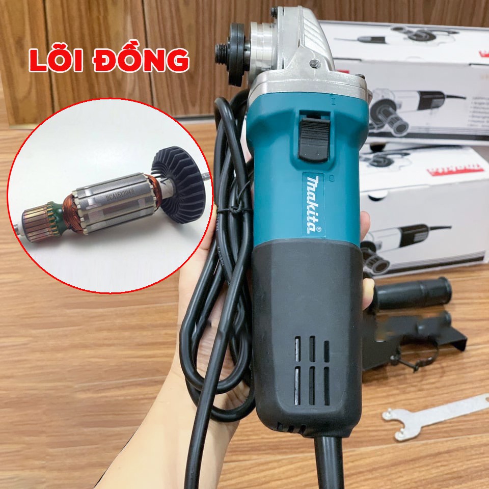 [RẺ VÔ ĐỊCH] Máy mài góc cầm tay Makita 9556 - 100% đồng - Máy cắt sắt, tường, gỗ - Bảo hành toàn quốc - HÀNG LOẠI 1