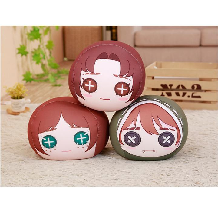 [CHUYÊN SỈ GIÁ SỐC]  Gối Trang Trí Họa Tiết Anime Hình Tròn Kích Thước 30CM (Đỏ) [ DIABRAND ]