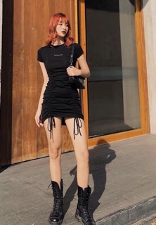 ĐẦM BODY ĐEN RÚT DÂY ANGEL