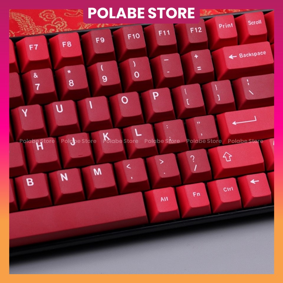 Keycap Jamon Cherry Profile kiểu in dyesub sử dụng trên nhiều layout bàn phím cơ - Polabe Store