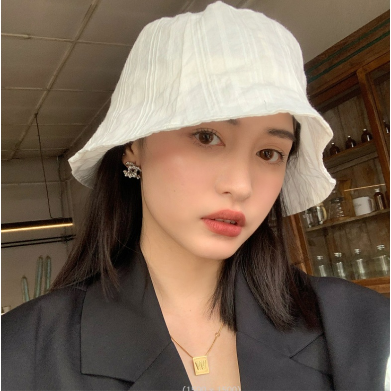 [SẴN]- Mũ nón bucket vải xô phong cách Ulzzang (M58)