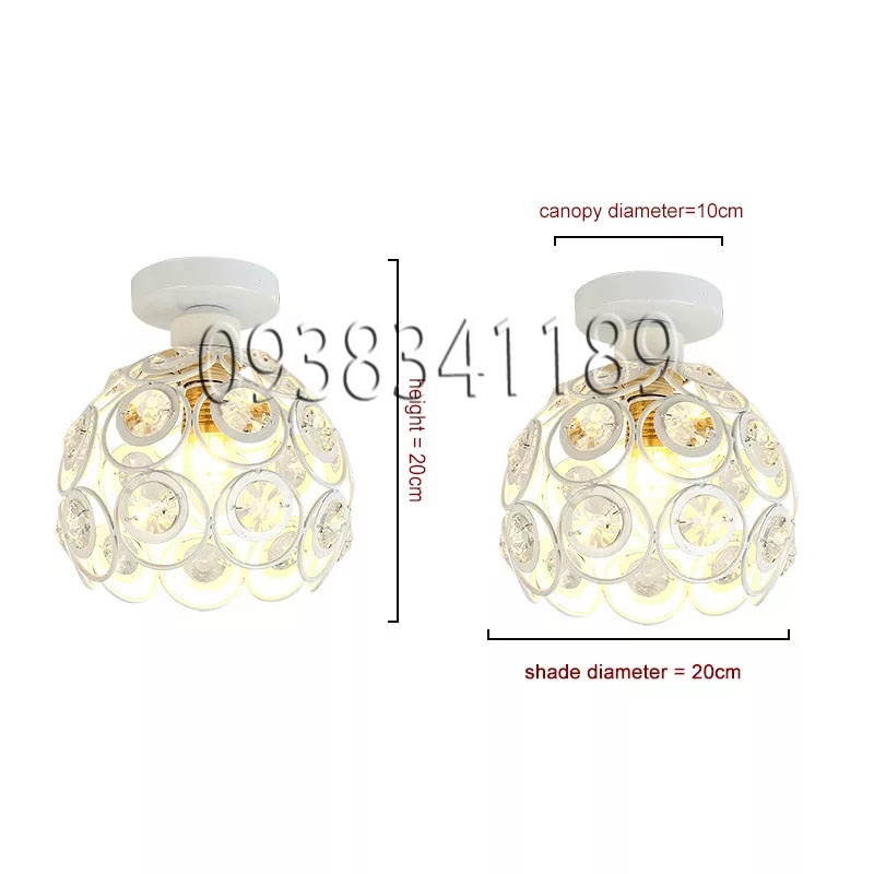 Đèn LED Trần Pha Lê Nhân Tạo Đèn Treo Cố Định Đèn Chùm