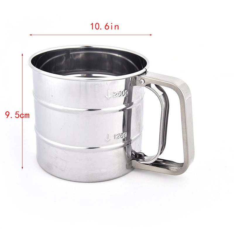 Dụng Cụ Rây Bột Bằng Thép Không Gỉ Tiện Dụng