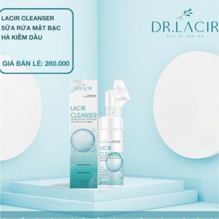SỮA RỬA MẶT BẠC HÀ KIỀM DẦU DR.LACIR 150ml - ĐẦU CỌ SILICOL (dành cho da nhờn)