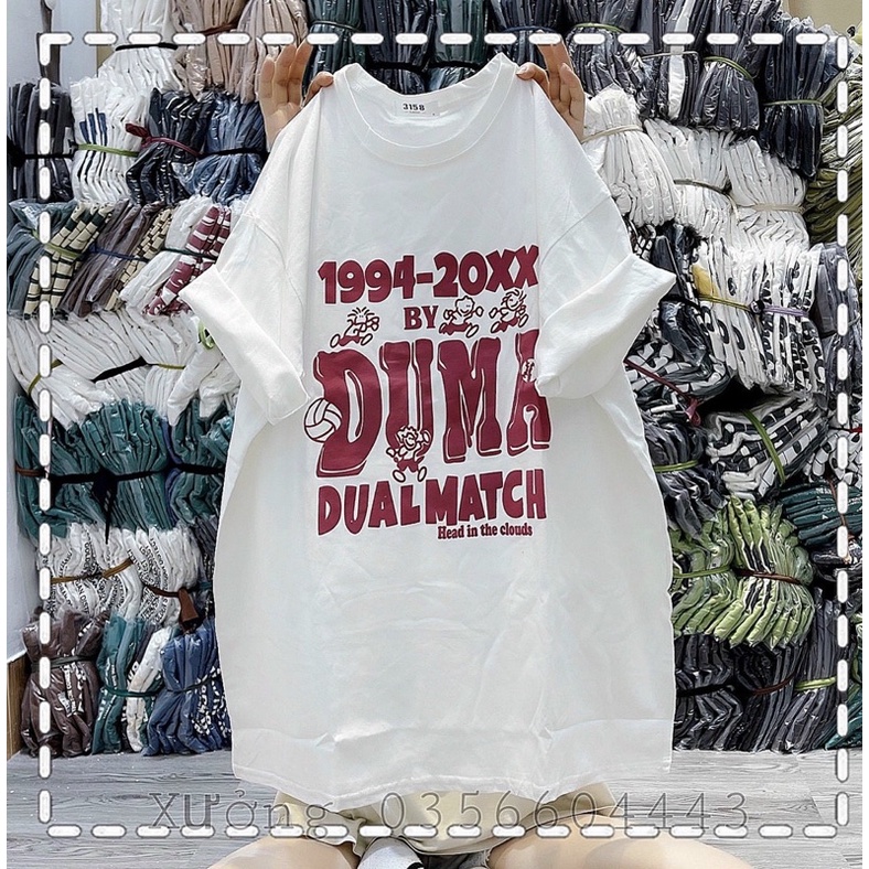 [ Rẻ vô địch ] Áo thun cotton tay lỡ dáng rộng unisex - DUMA 1994