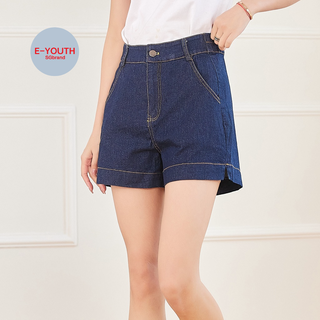 Eyouth 20125-1 quần short jean kiểu dáng đơn giản phong cách hàn quốc