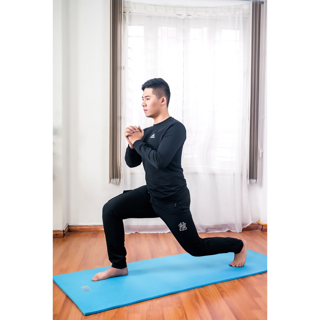 Thảm tập yoga kháng khuẩn F5 - cao su NBR - dầy 12mm - nam