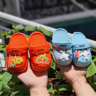 Mã mới ---Dép sục có quai siêu nhẹ cho bé trai bé gái, hình công chúa ngựa pony, khỉ cà rốt cute