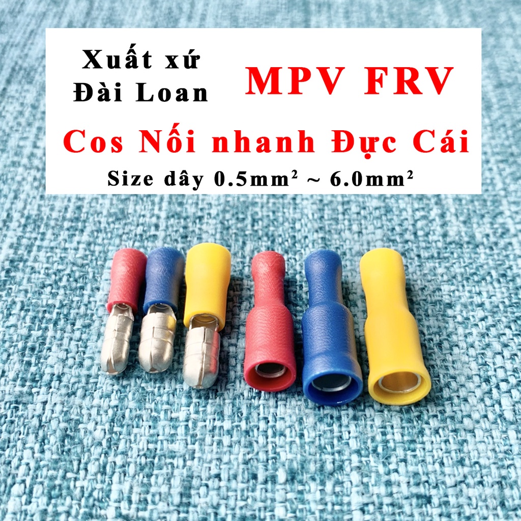 Đầu cos đầu đạn Đực  và Cái  MPV1-156 FRV1-156, MPV2-195 FRV2-195, MPV5-195 FRV5-195