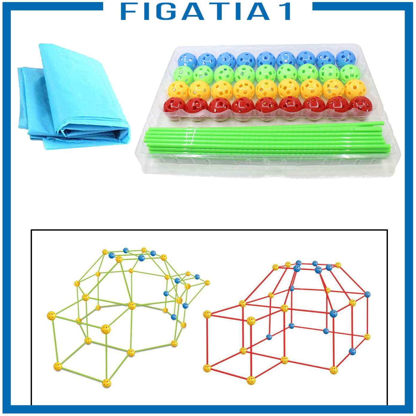 Bộ Đồ Chơi Xây Dựng Lắp Ráp Figatia1 Cho Bé