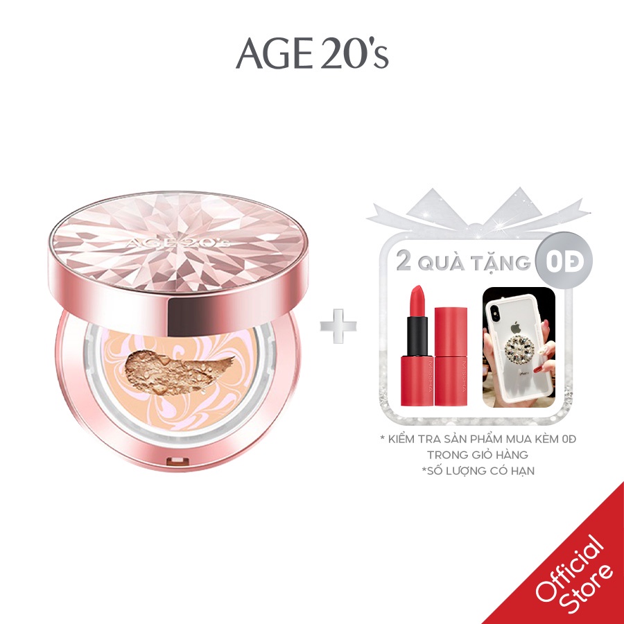 Phấn Nền Lạnh Kim Cương AGE20's Essence Cover Pact ORIGINAL SPF 50+/PA +++ 12.5g