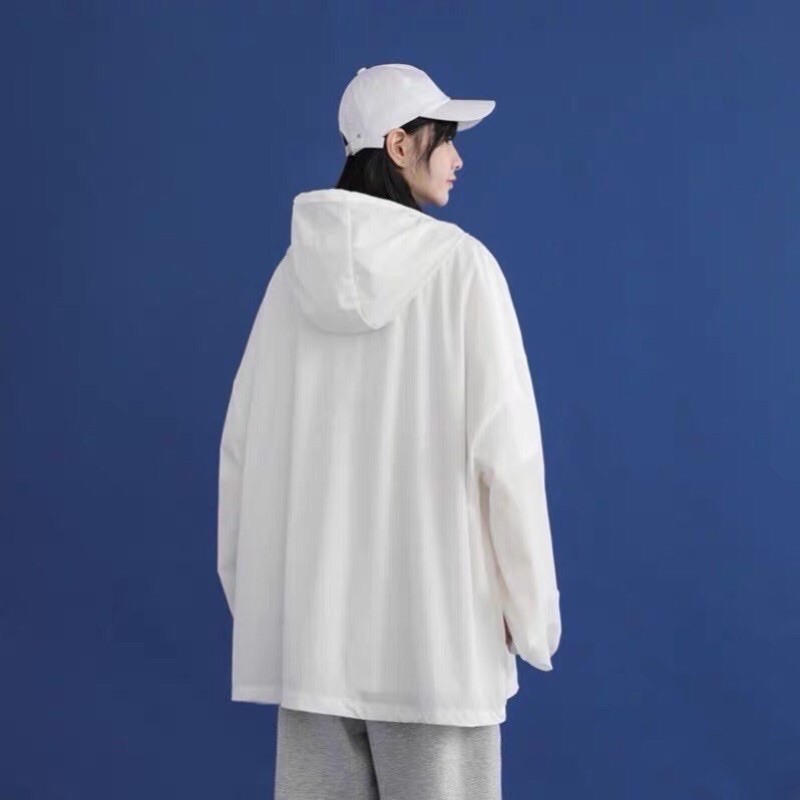 Áo khoác gió mũ 1 lớp trơn đen chun tay hĐ