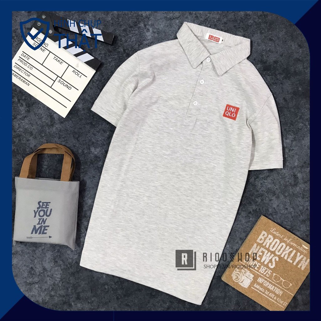 Áo thun nam có cổ cotton trơn tay ngắn form rộng cao cấp RCP020A - áo polo nam đẹp Riooshop | BigBuy360 - bigbuy360.vn