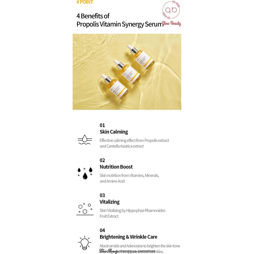 Tinh chất dưỡng da phục hồi từ keo ong IUNIK Propolis Vitamin Synergy Serum 50ml
