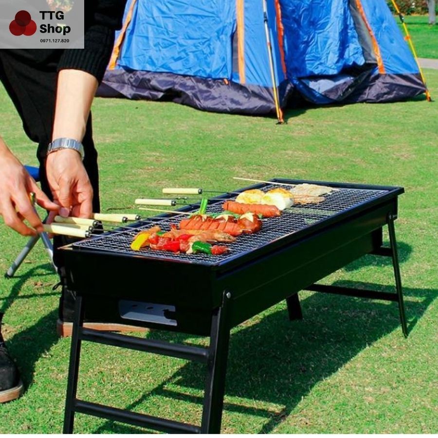 [Bán lỗ lấy sao] Bếp nướng dã ngoại BBQ, Bếp nướng than hoa không khói, Bếp nướng dã ngoại ngoài trời hàng xuất Đức