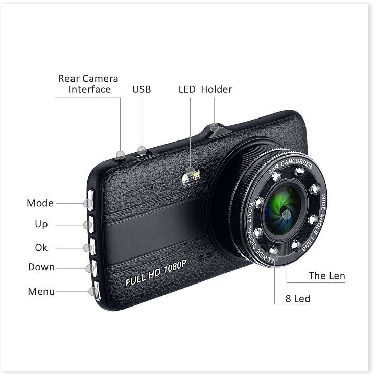 Camera Hành Trình Oto X004 Trước Và Sau Ultra HD 1296P | BigBuy360 - bigbuy360.vn