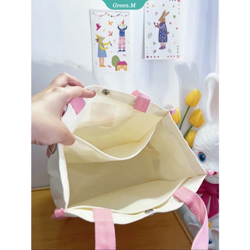 Sanrio My Melody Túi Xách Đeo Vai Canvas Họa Tiết Hoạt Hình Dễ Thương Thời Trang Cho Nữ