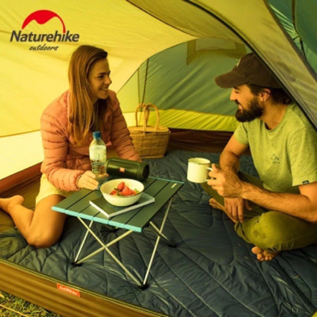 Naturehike Bàn dã ngoại campoutvn bàn naturehike xếp dã ngoại cắm trại du lịch dã ngoại bàn xếp inox gấp A106