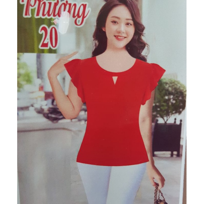 Áo kiểu nữ, chất voan mềm mịn, trẻ trung, cân nặng 50 đến 58 kg