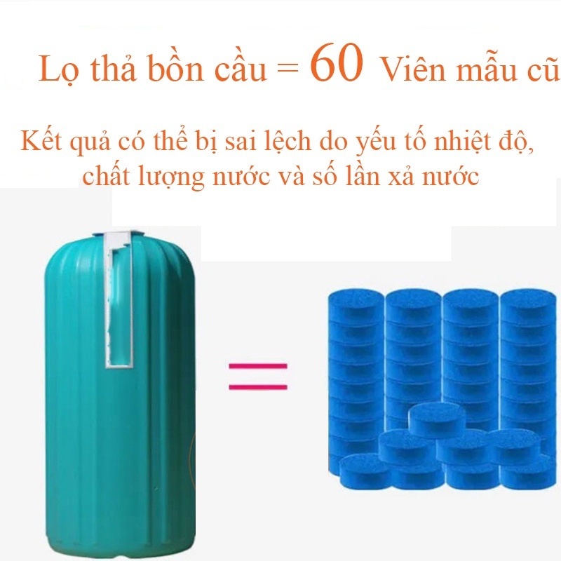 Lọ thả bồn cầu HQ LSM tẩy bồn cầu diệt khuẩn khử mùi cao cấp phiên bản mới nhất 4 hương thơm tự nhiên 180gram