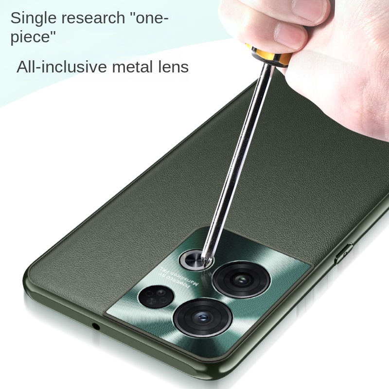 Ốp Điện Thoại Kết Cấu Da Sang Trọng Bảo Vệ Camera Cho OPPO Reno8 Reno 8 Pro 8Pro 5G