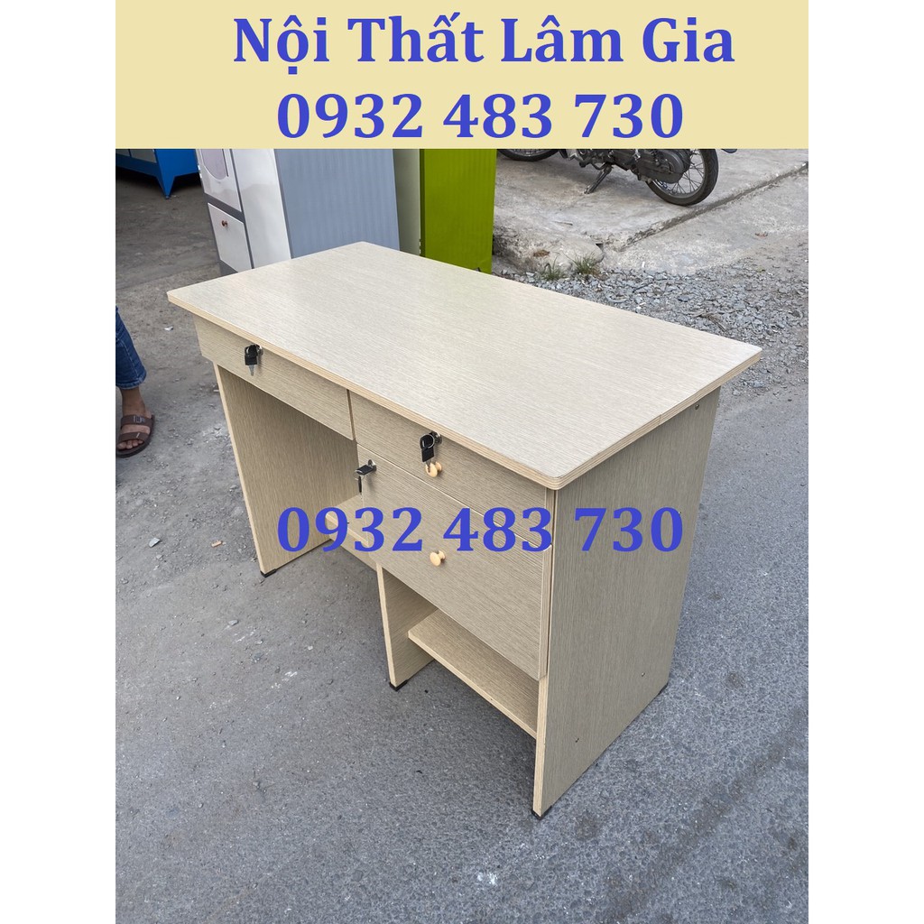 Bàn làm việc văn phòng ngang 1mx75x50 giá rẻ_Giao hàng miễn phí