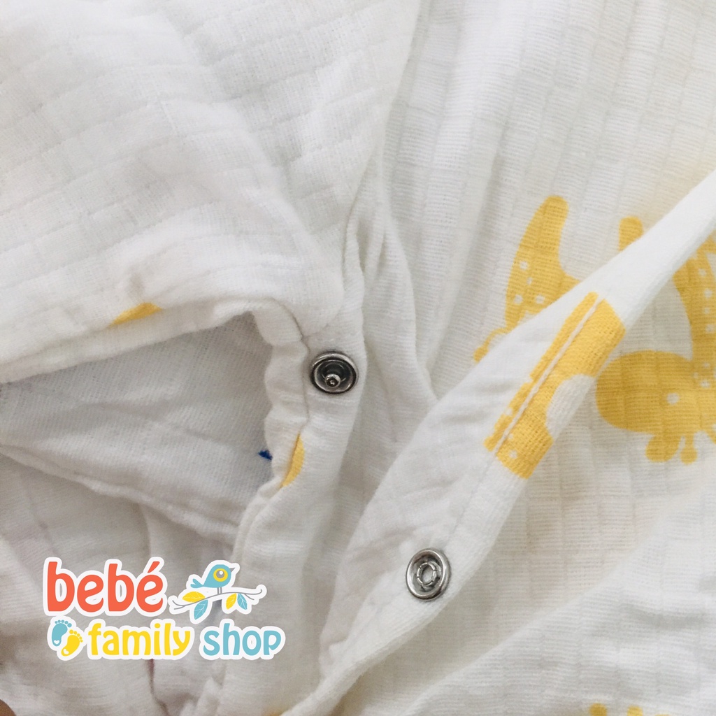 Áo tay dài cài chéo Aden Anais cho bé sơ sinh đến 24 tháng sợi tre xuất dư chuẩn hãng/ - AS - bebefamilyshop