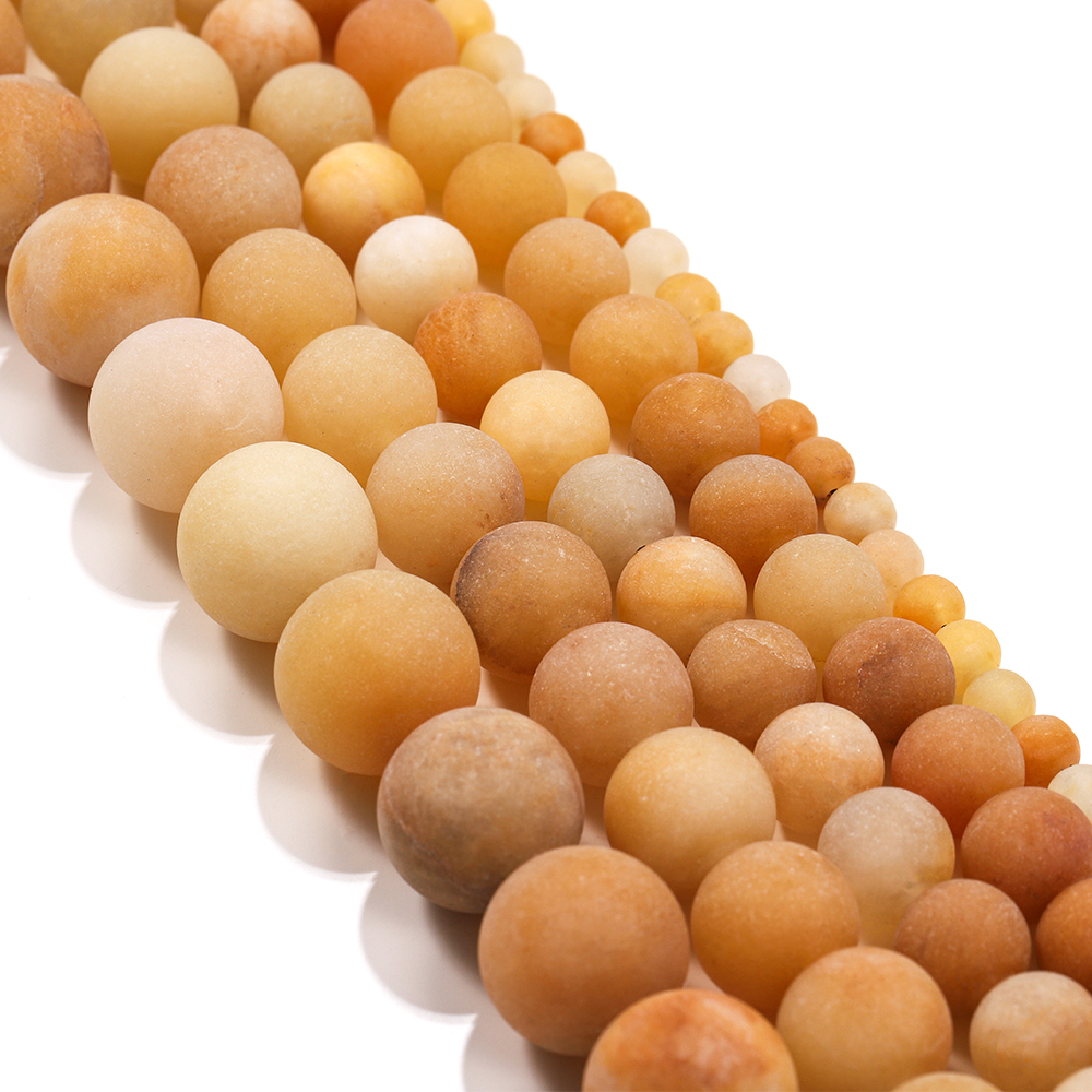 Vòng cổ hạt vàng tròn St.kunkka Kích thước 4/6/8 / 10mm để làm đồ trang sức tự làm