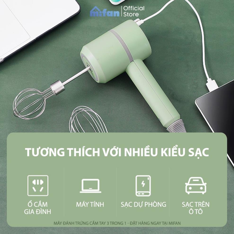 Máy Đánh Trứng Cầm Tay SSR pin sạc - Máy xay thịt tỏi ớt hạt tiêu đánh sữa cafe mini không dây (PD160216)