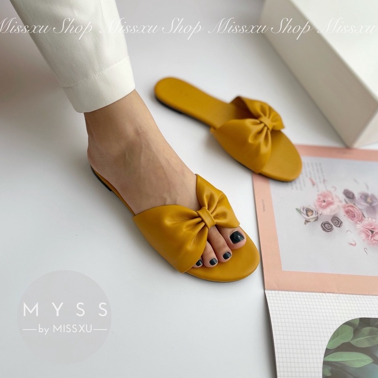 Dép nữ bệt nơ bản lớn thời trang MYSS - DE86