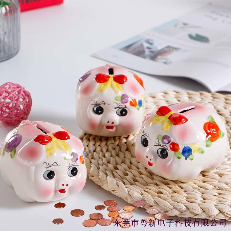Ống Heo Tiết Kiệm Bằng Gốm Sứ Thiết Kế Sáng Tạo Làm Quà Tặng Sinh Nhật Độc Đáo