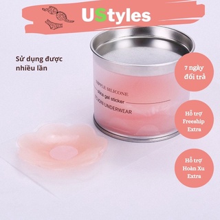Miếng dán ngực silicon, dán ti nâng ngực, silicon dán ngực màu da PKG009 - UStyles