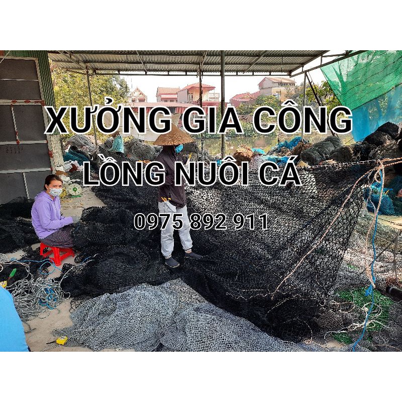 Lồng lưới nuôi cá trên ao hồ sông suối 6x6x3