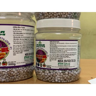 Phân tan chậm 20-10-10+te hq hủ 500g