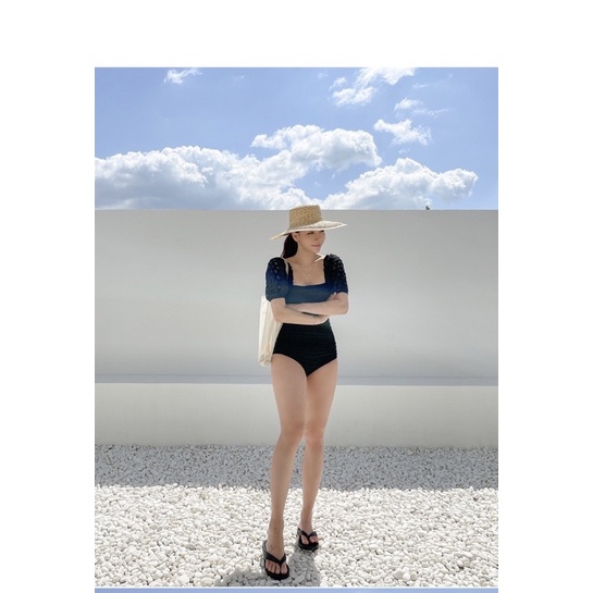 (2667- Lily Bikini) BIKINI MỘT MẢNH/ HAI MẢNH DẬP HOA BE / ĐEN ẢNH THẬT | BigBuy360 - bigbuy360.vn