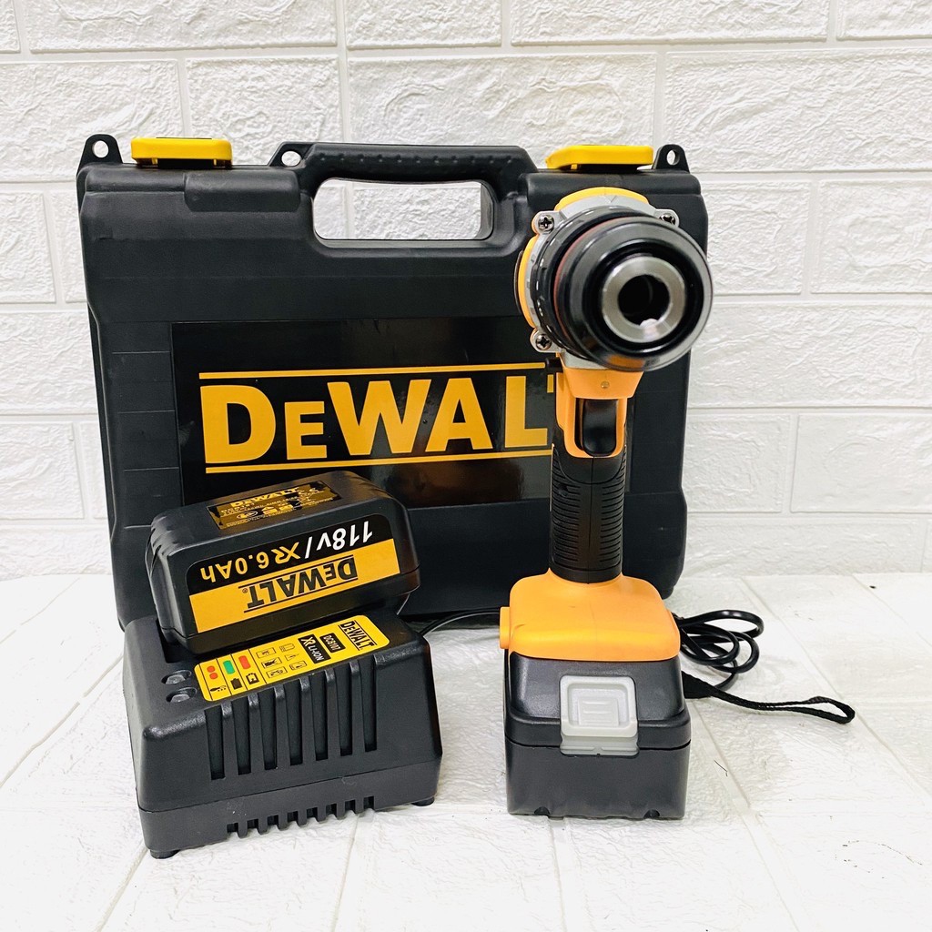 MÁY KHOAN PIN DEWALT 118V ĐỘNG CƠ 775 3 CHỨC NĂNG KHOAN, PIN TÍM XỊN