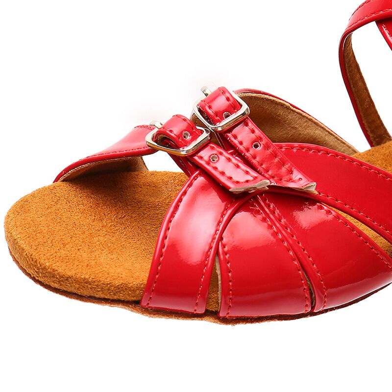 Giày Khiêu Vũ Latin Chuyên Dụng Dành Cho Bé☂☞Giày Khiêu Vũ Latin Đế Mềm Dành Cho Trẻ Em Mới Bắt Đầu 008