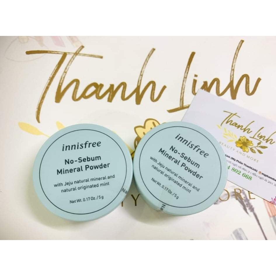 Phấn phủ quốc dân Innisfree no sebum Mineral Powder kiểm soát dầu vượt trội