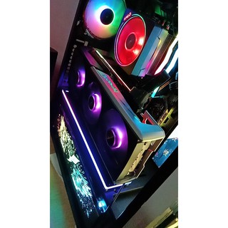 Đế dựng card VGA led RGB + dây Riser