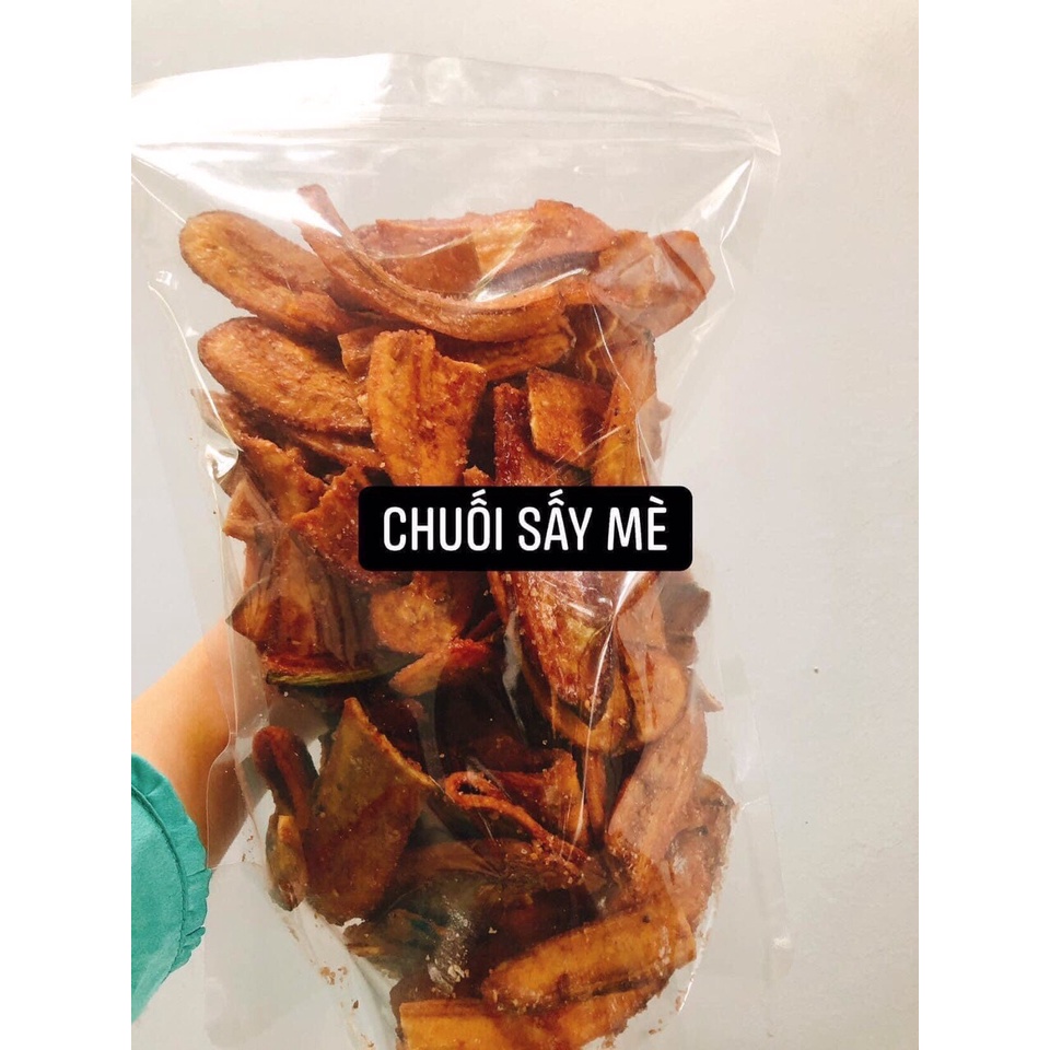 Chuối  Sấy Mè Gừng Giòn Tan Hũ 500g, Đồ Ăn Vặt Yoyo &quot;Ăn là mê&quot;