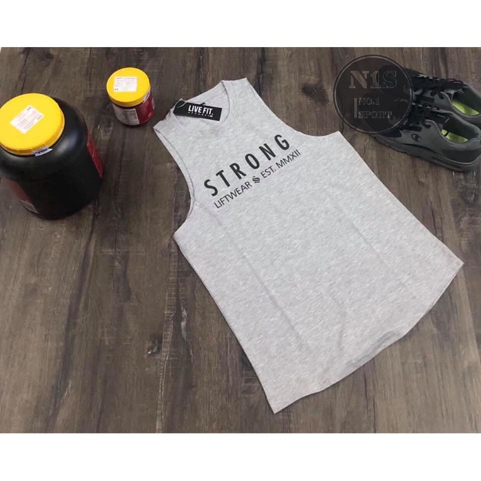 Tanktop 𝗦𝘁𝗿𝗼𝗻𝗴 𝗟𝗶𝗳𝘁𝘄𝗲𝗮𝗿 - Áo Tập Gym - Ba lỗ Nam