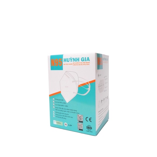 Khẩu trang N95 Huỳnh Gia màu trắng 1 hộp 20 cái | BigBuy360 - bigbuy360.vn