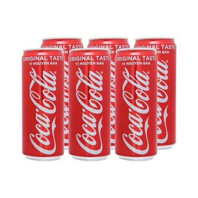 Lốc 6 lon coca cola cao 330ml