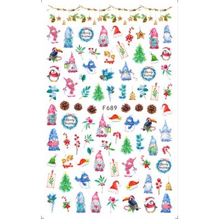 sticker noel dán móng tay nail mẫu mới