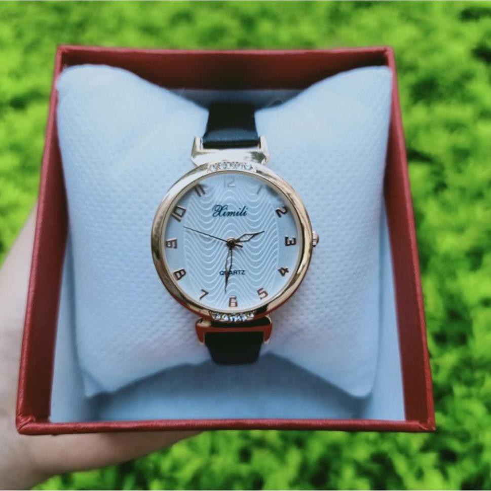 Đồng Hồ Nữ Ximili Dây Da Cao Cấp Màu Hồng, Đính Đá Trẻ Trung Năng Động XM1 [SALE GIÁ SỐC] | BigBuy360 - bigbuy360.vn